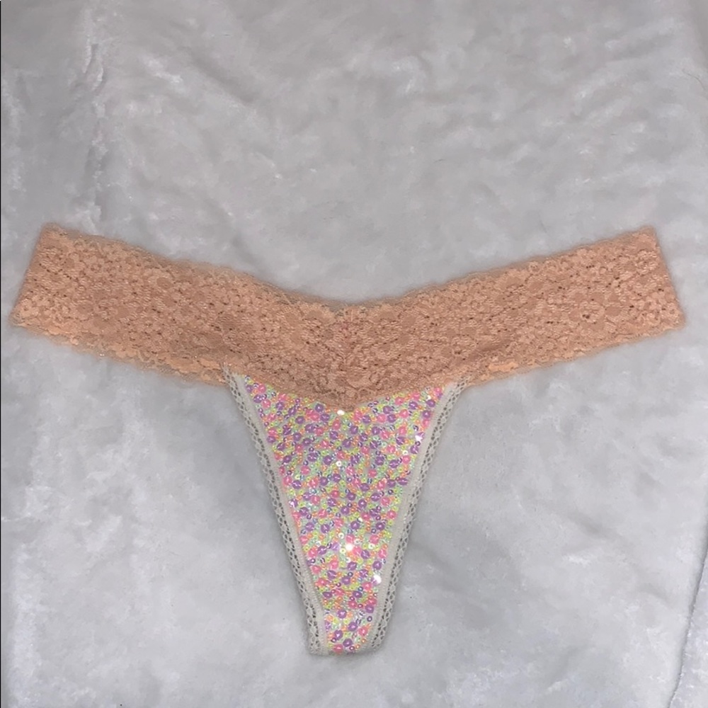 Victoria Secrets PINK sparkly thong